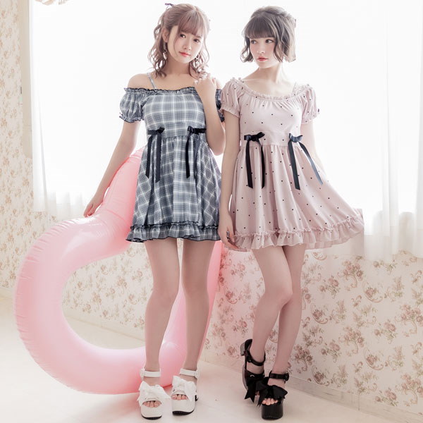 Qoo10 送料無料 2wayセーラー襟ワンピース水着 夢展望 入荷済