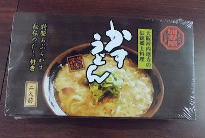 Qoo10 大阪の人気郷土料理 加寿屋かすうどん二人 食品