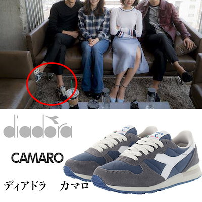 「太陽の末裔」ソン・ジュンギスニーカーDIADORA ディアドラ カマロCAMARO BLUE GRAY 男女