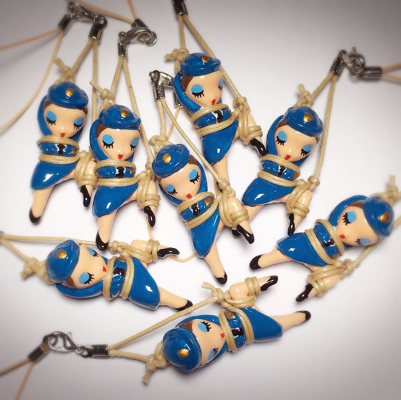 貴重！緊縛ストラップ メイド SM キーホルダー フィギア 【ＫＩＮＢＡＫＵ】 貴重！緊縛ストラップ メイド SM キーホルダー フィギア