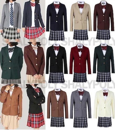 Qoo10 女子高生 制服 スクールブレザー 定番 レディース服