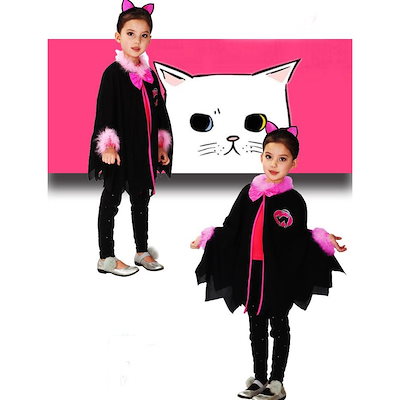 Qoo10 子供ハロウィン衣装子供 女の子 猫耳 黒 ホビー コスプレ