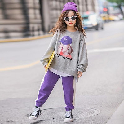 大感謝セール 女の子ファッション 子供服セットアップキッズ女の子長袖秋上下セットtシャツロングパンツ長ズボン子供ジ Sjemenarna Net