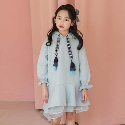 絶品 女の子ファッション 子供服ワンピースキッズ女の子長袖おしゃれ秋冬韓国子供服ジュニアパーカーフード付き Www Sjemenarna Net