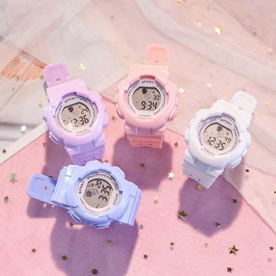 Qoo10 子供用時計女の子サマースポーツ電子時計中 腕時計 アクセサリー