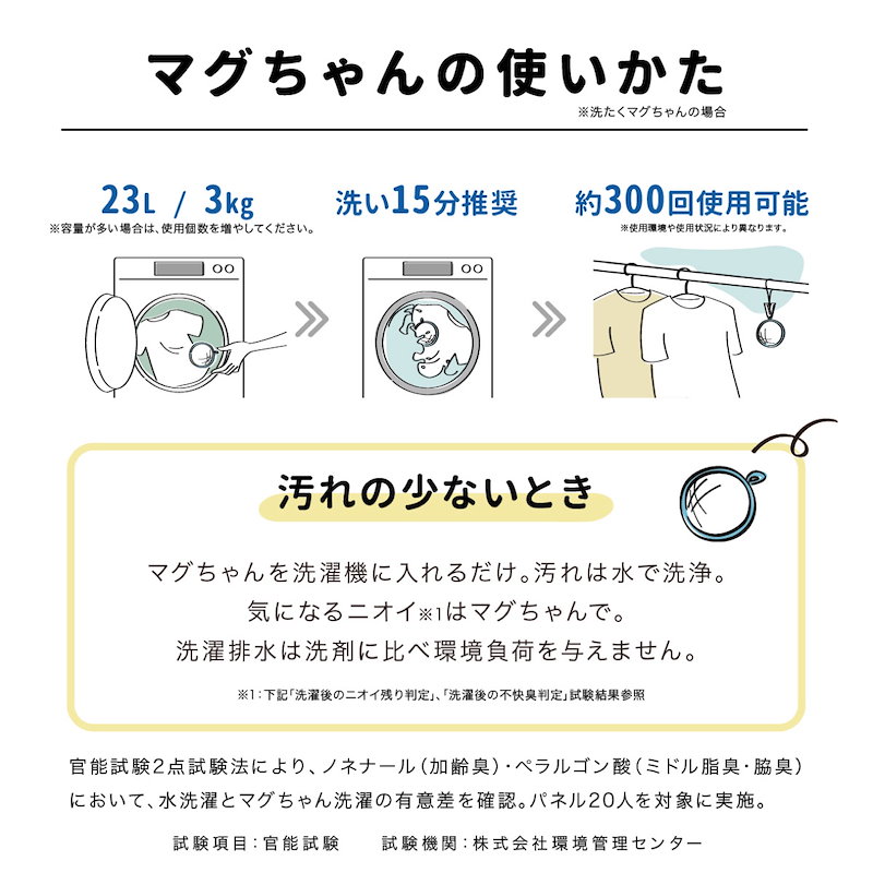 Qoo10] 洗たくマグちゃん 2個 ピンク ブルー