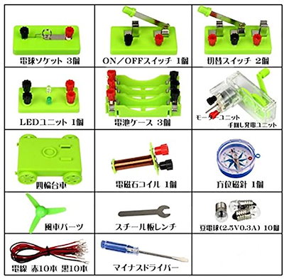 レビュー高評価のおせち贈り物 知育教材 小学生理科電気実験キット豆電球実験セット直列並列回路電磁石ケース付き Emblemsolutions Com