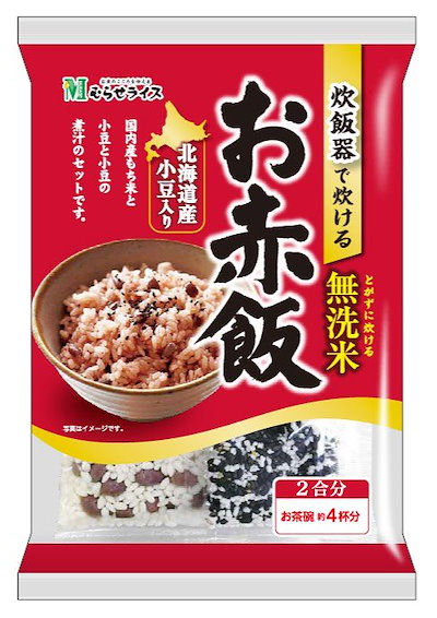 Qoo10 小豆入り無洗米 赤飯 332gx10袋 米 雑穀