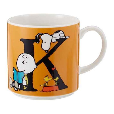 Qoo10 Sn160 11k スヌーピー イニシャルマグ K キッチン用品
