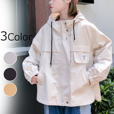 Qoo10 新作3colorマウンテンパーカー ショ レディース服