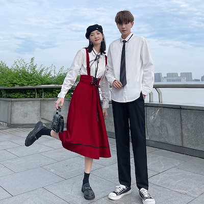 Qoo10 春と秋の学生服ショー秋のカップル服長袖男 レディース服