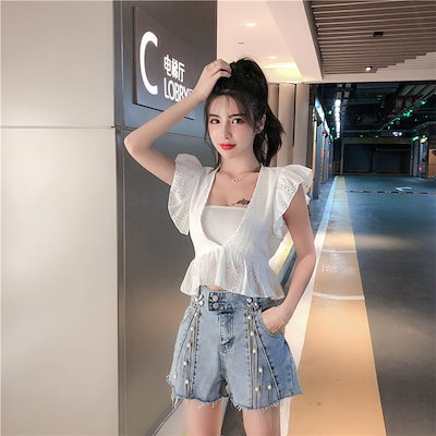 Qoo10 韓国 女の子ファッション 百掛け ジーン レディース服
