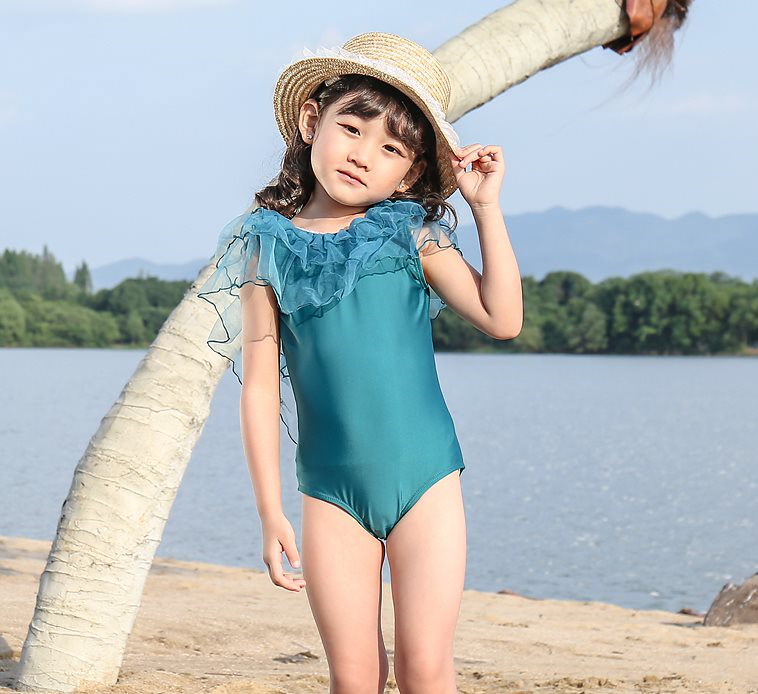 子供 女の子 水着 チュール 100 ワンピース かわいい ブラック 黒 韓国 タイムセール