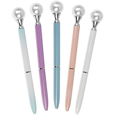 Qoo10 Bal Pen a 油性ボールペン 人造真珠飾り 文具