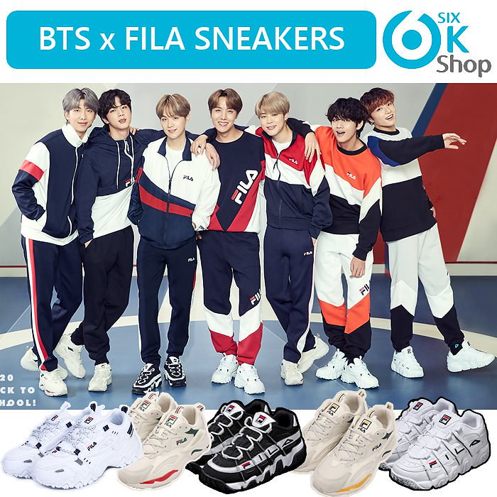 Qoo10 Bts X Fila 新学期 スニーカー