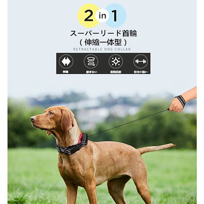 注目ショップ 犬用品 犬スーパーリード首輪伸縮一体型犬用小型犬中型犬持ちやすいソフトハンドルおしゃれ Sjemenarna Net