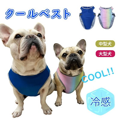 送料無料 新品 犬用品 犬夏クールベスト熱中症対策ひんやりベスト冷却犬服犬用暑さ対策フレンチブルドッグフ Sjemenarna Net