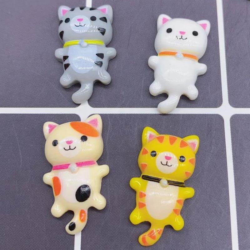 Qoo10] 猫ちゃんアクリルパーツ 3個アソート販売