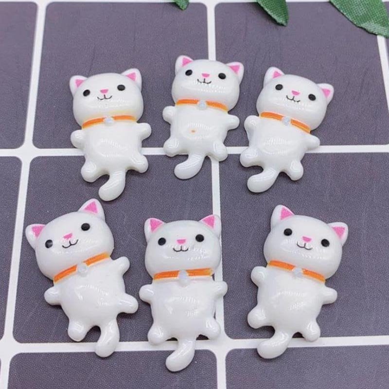 Qoo10] 猫ちゃんアクリルパーツ 3個アソート販売