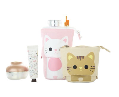 Qoo10 猫 キャラクター 筆箱 韓国猫筆箱 筆箱 バッグ 雑貨