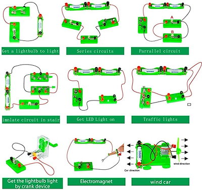 良好品 知育教材 理科科学電気回路実験学習キットイラストマニュアル付 Www Desalvocontracting Com