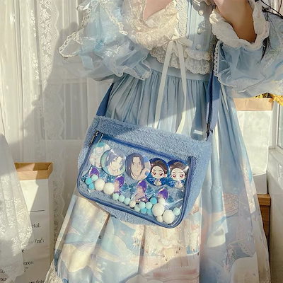 Qoo10 痛バッグ ショルダーバッグ 缶バッジ 3 バッグ 雑貨