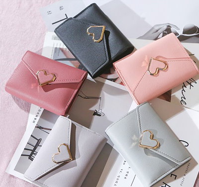 Qoo10 財布 レディース 三つ折り 韓国 バッグ 雑貨