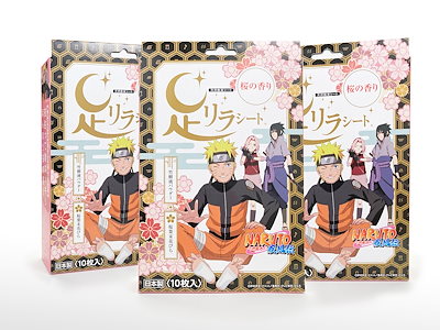 Qoo10 足リラシート 数量限定 足リラシートnarutoコラ ボディ ハンド フットケア