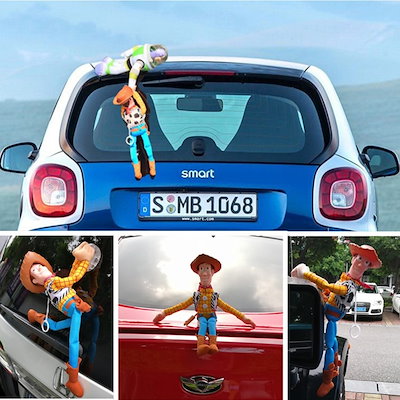 Qoo10 車用飾り 車の装飾人形の車の尾装飾品 カー用品