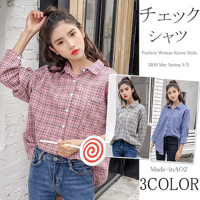 Qoo10 送料無料 クレリック シャツ レディー レディース服