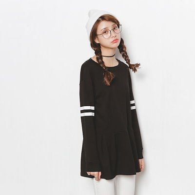 Qoo10 フリル スカート T レディース 長袖 レディース服