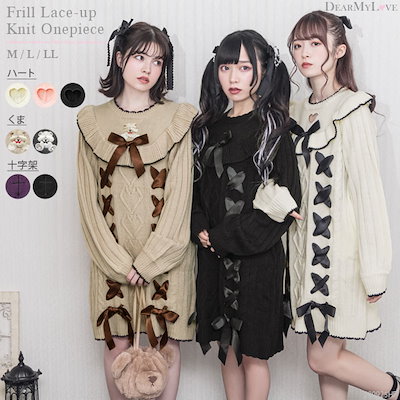 Qoo10 送料無料 ワンピース モチーフフリル レディース服