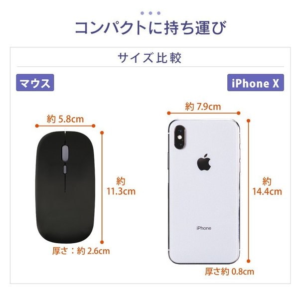 Qoo10 充電式 マウス ワイヤレス マウス