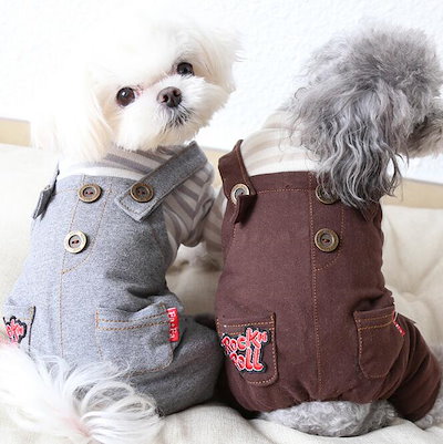 Qoo10 送料無料小型犬服 ジャンプスーツコート ペット