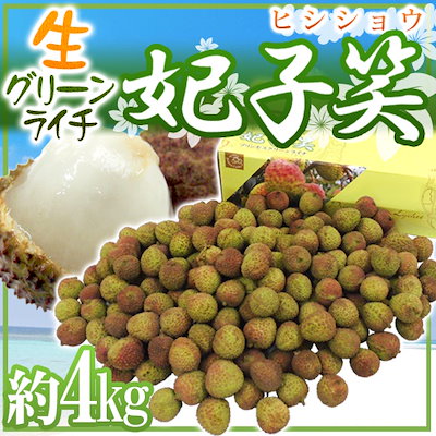 Qoo10 送料無料 生グリーンライチ 妃子笑 ひ 食品