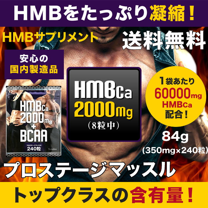 Qoo10 送料無料 魅せる体に理想の筋肉を求める方にhmb カルシウム aa プロステージマッスル 国内製造 240粒 84ｇ 30日分 Hmb サプリ