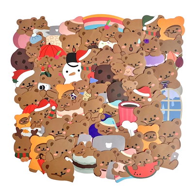 Qoo10 送料込み60ピース 韓国 シール 文具