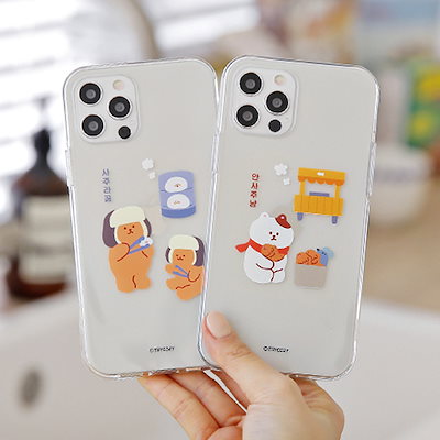 Qoo10 Iphone8 透明ケース Iphone8 クリア 韓国 スマホケース 保護フィルム