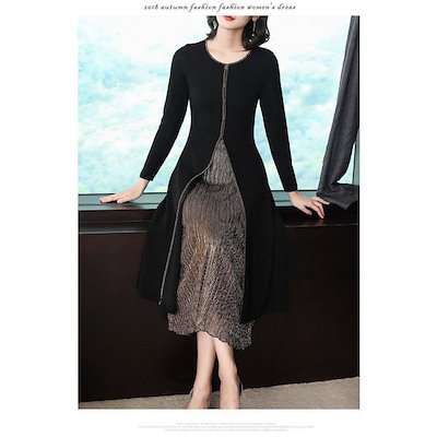 Qoo10 ワンピース レデイース きれいめ ロング レディース服