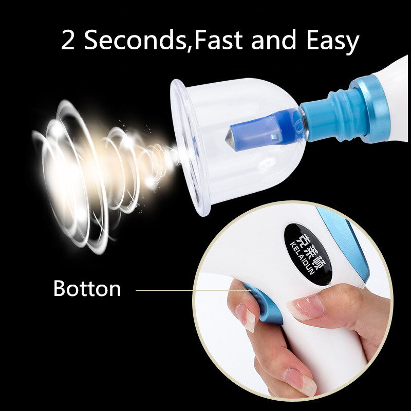 Qoo10 電気カッピング真空吸引ボディカッピング治療 Hijama カッピング治療カップセットキット抗セルライトカッピング装置セット
