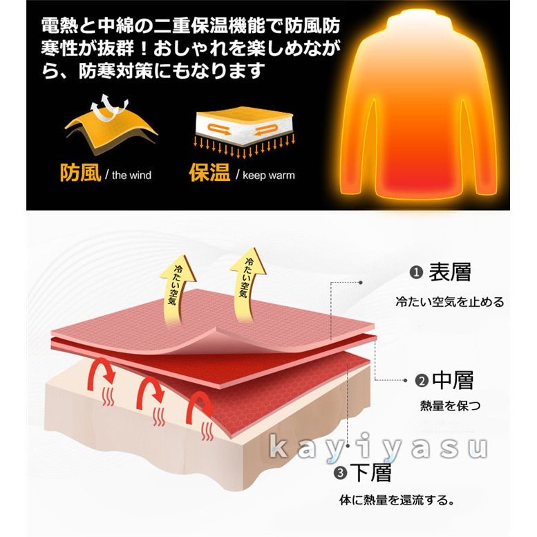 男性に人気！ SALE 11箇所発熱 電熱ジャケット バイク 長袖 usb S-6XL ヒートジャケット レディース ヒーター付きジャケット 防寒着  発熱ジャケット メンズ 冬作業着 外仕事 dprd.jatimprov.go.id