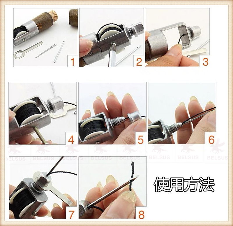 Qoo10 革縫い針 手縫機 レザークラフト用 革用 縫い針 スピーディーステッチャー 手縫い針 革用ミシン針 送料無料