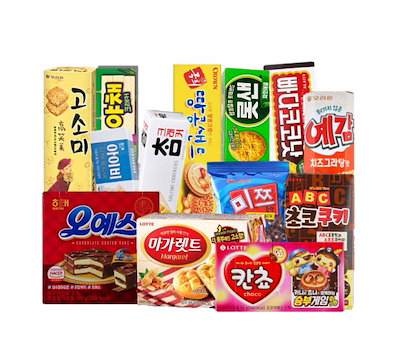 Qoo10 韓国お菓子15種類の中から自由に4個選ぶ 食品