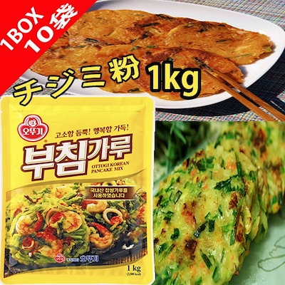 Qoo10 韓国チジミ粉オトギ チヂミ粉1kg1bo 食品