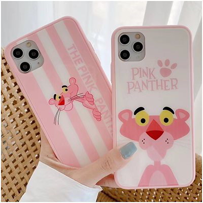 Qoo10 韓国ピンクパンサーガラスハードかわいいケース Iphone11 Pro Maxケースiphonexsケースiphone7ケースiphone8ケースiphonexs Maxケースiphonexrケース