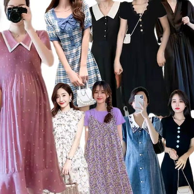 Qoo10 韓国ファッションマタニティウェア 外出妊 ベビー マタニティ