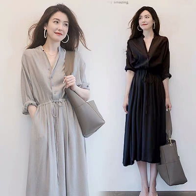 Qoo10 韓国ファッションレディース 春夏 ワンピ レディース服