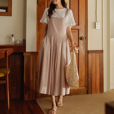 Qoo10 韓国ファッション ウエストリボンプリー レディース服