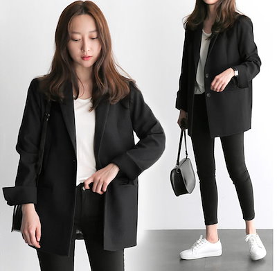 Qoo10 韓国ファッション テーラードジャケット レディース服
