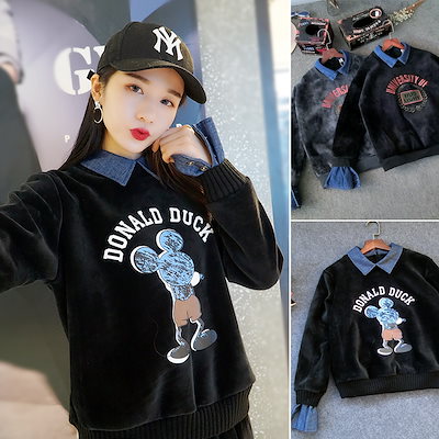 Qoo10 韓国ファッション 冬服 裏起毛パーカー レディース服